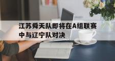 电子竞技app平台官方-江苏舜天队即将在A组联赛中与辽宁队对决