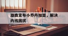 电子竞技app平台官方-雄鹿宣布小乔丹加盟，解决内线困扰